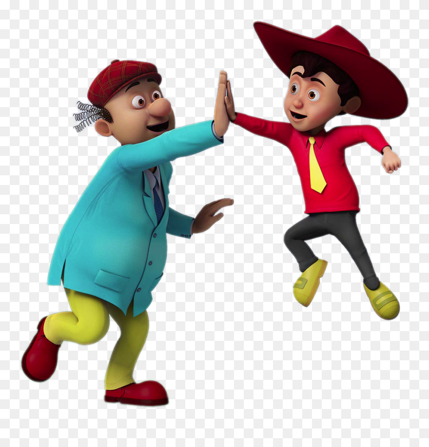 Chacha And Bhatija High Five - Bure Kaam Bura Natija Kyun Bhai Chacha Haan Bhatija Clipart