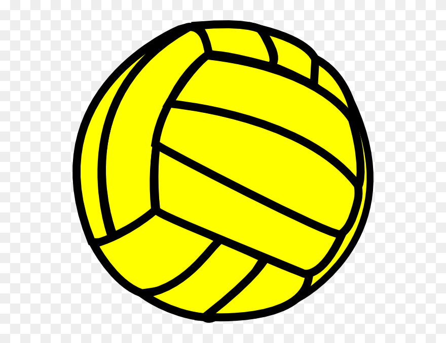 Basketball And Volleyball Clip Art Download - Yellow Volleyball Clipart - Png Download