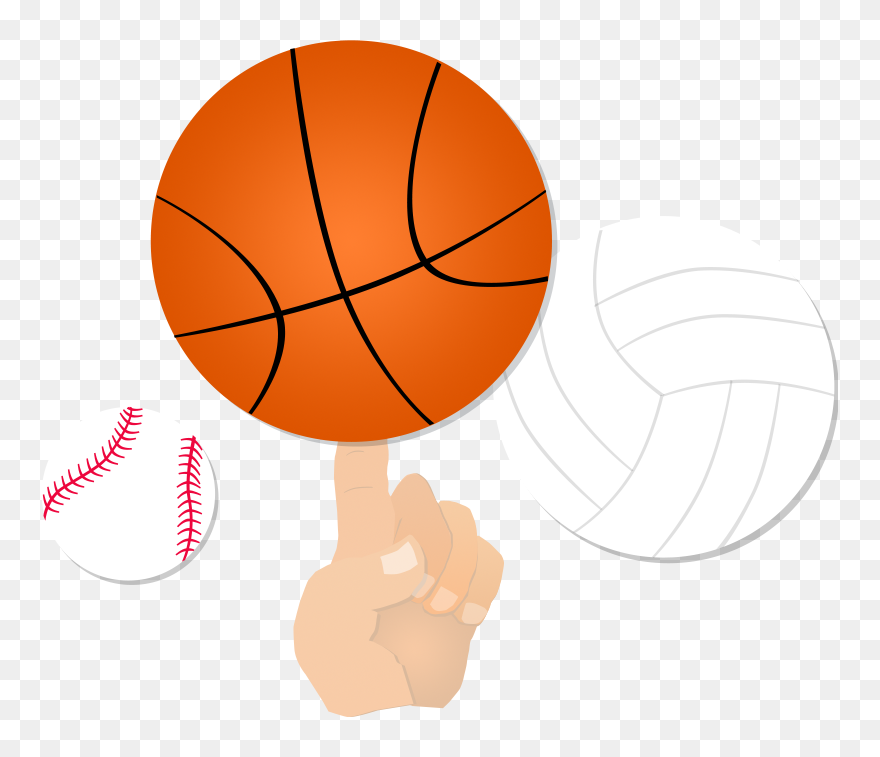 Welcome Hand Clipart - Hand On Basketball Clipart - Png Download
