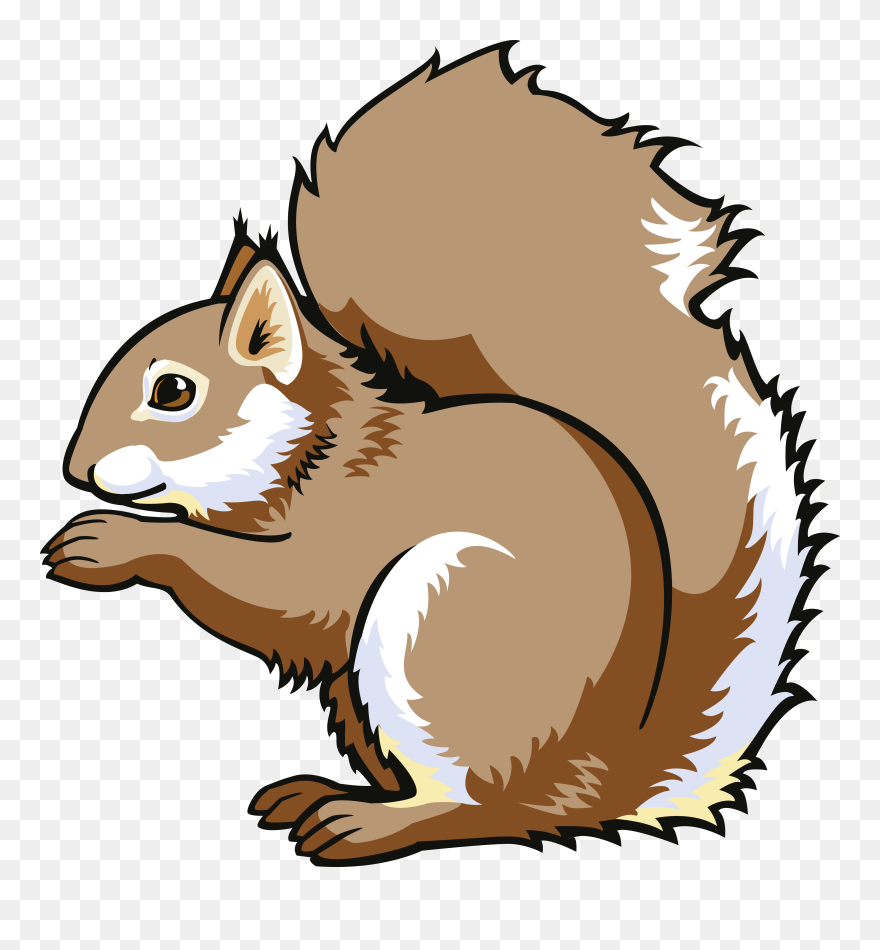 Clipart Squirrel Chipmunk - Transparent Background Chipmunk Clipart - Png Download