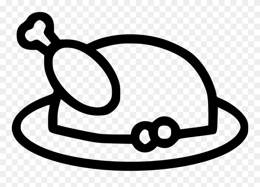 Roast Turkey Chicken Meat Lunch Meal - Chicken Clipart