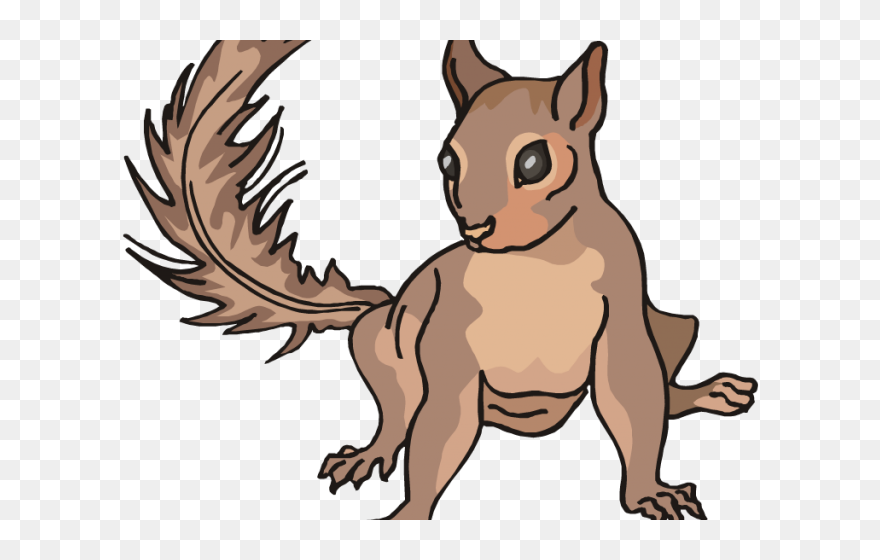 Sad Clipart Chipmunk - Cartoon Squirrel Transparent Background - Png Download