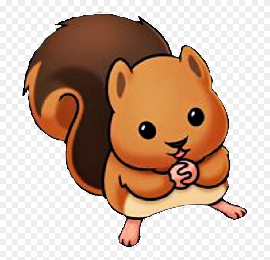 Chipmunk Clipart Kawaii, Chipmunk Kawaii Transparent - Cartoon Animals Cute - Png Download