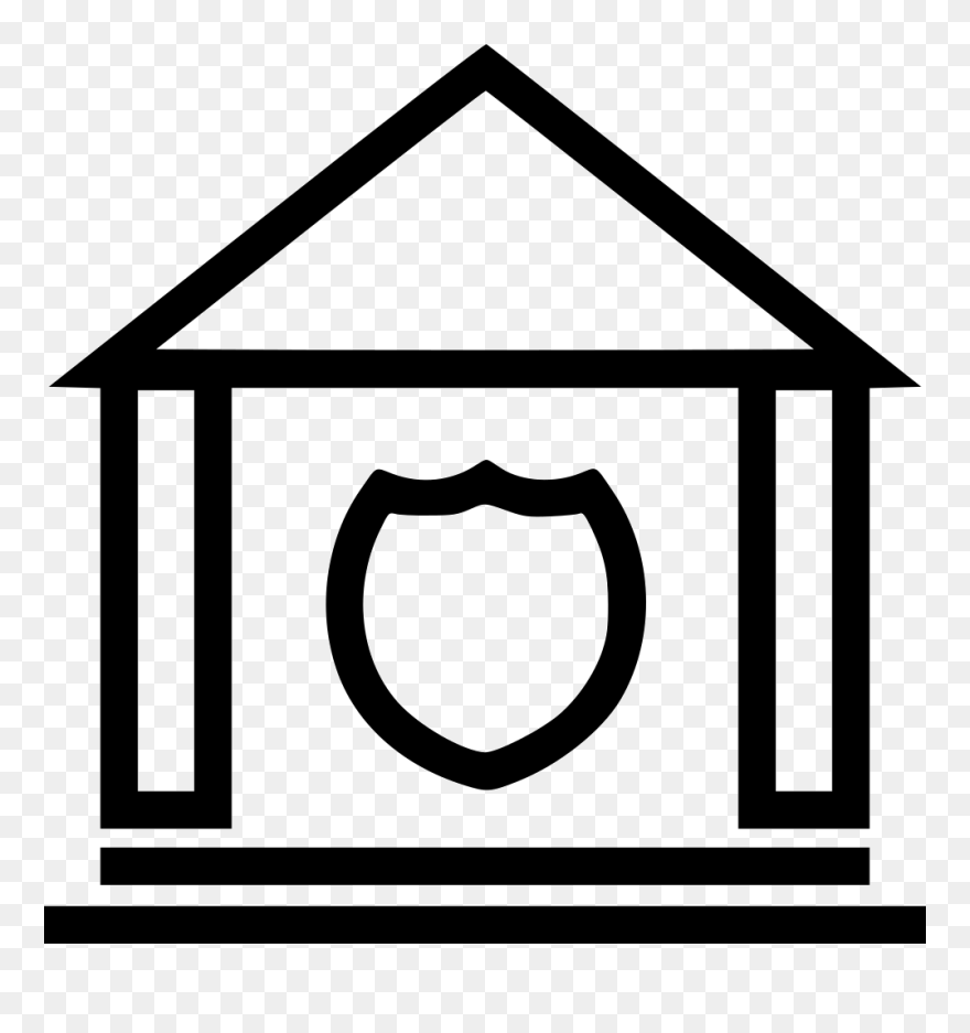 Police Station - Icon Clipart