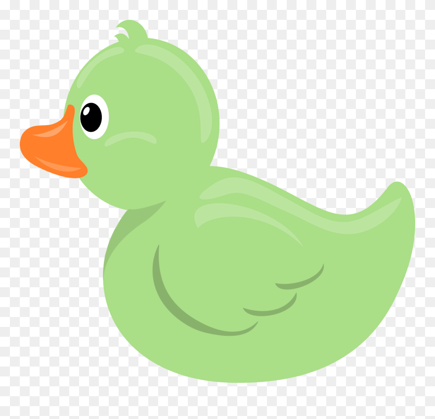 Rubber Duck Light Green - Pink Rubber Duck Clipart - Png Download
