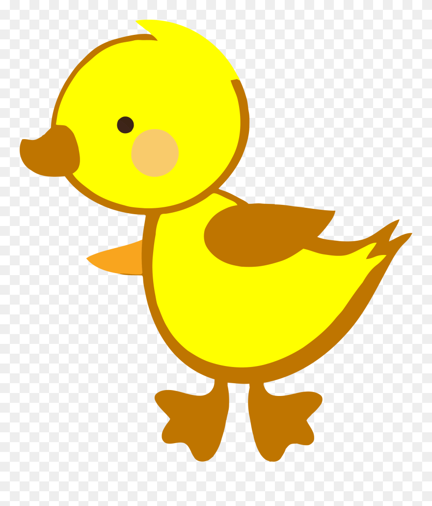 Yellow Cute Duck Baby Clipart Png Transparent Png