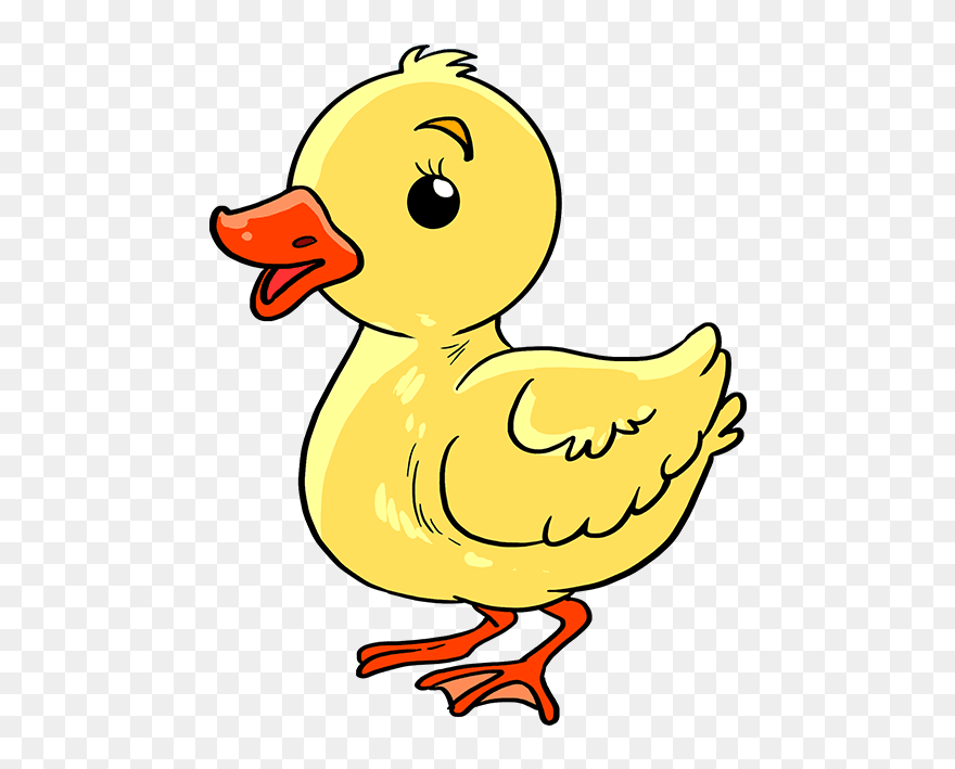 How To Draw Baby Duck - Easy Baby Duck Drawing Clipart