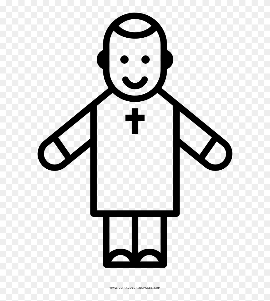 Transparent Priest Clip Art - Priest Stick Images Clipart - Png Download