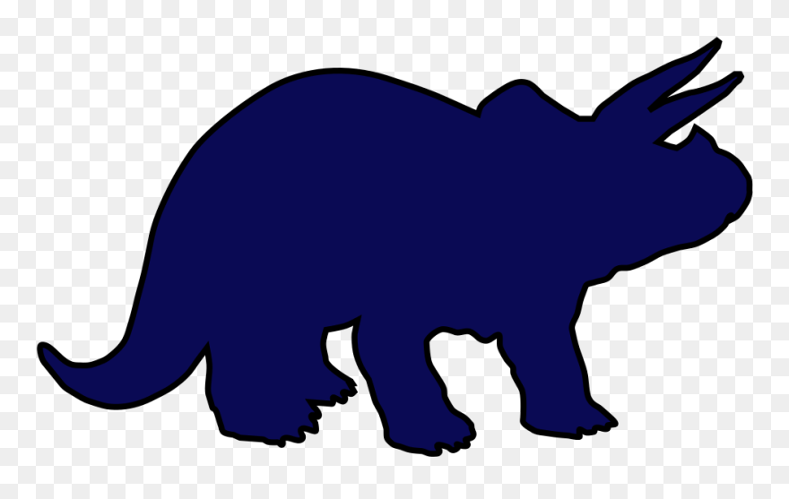 Dinosaur Silhouette Triceratops Svg Clipart