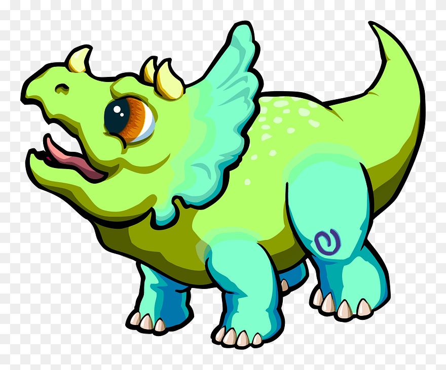 Triceratops 02 Clipart - Triceratops - Png Download