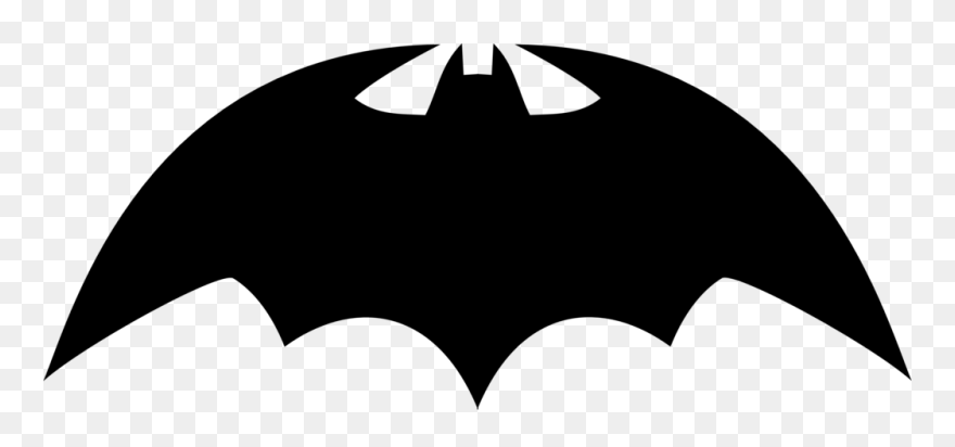 Silhouette Headgear Character Line Clip Art - Batman Symbols - Png Download