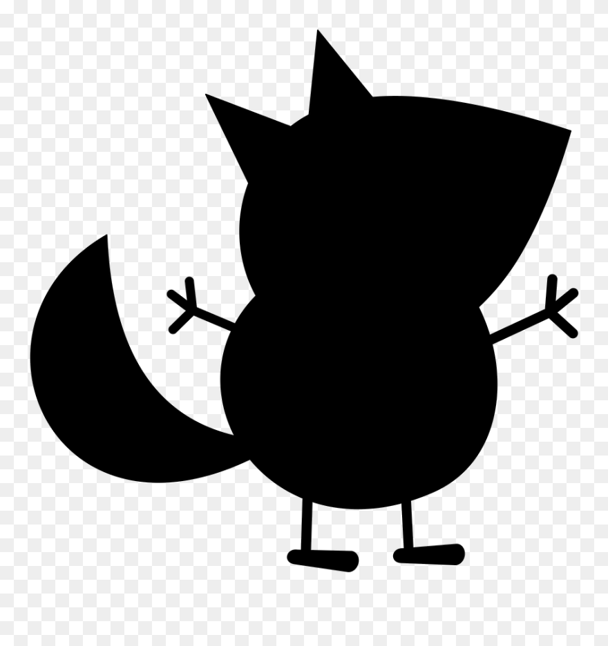 Cat Clip Art Silhouette - Illustration - Png Download