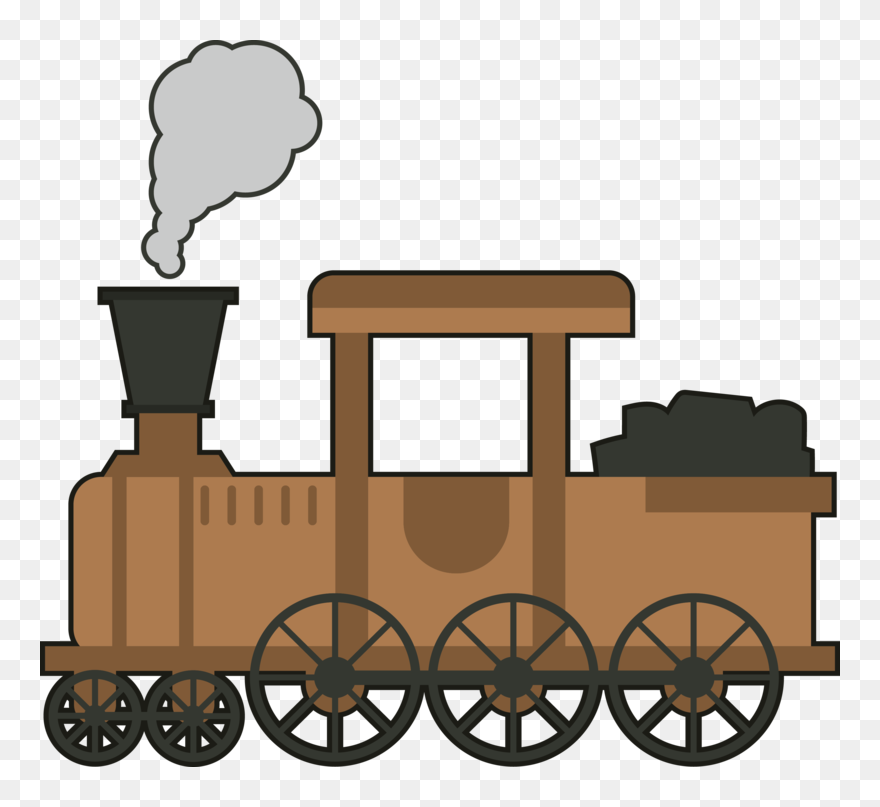 Train Rail Png Pic - Brown Train Png Cartoon Clipart