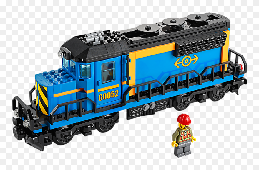 Flatbed Train Car Clipart Banner Library Library Cargo - Lego Train 60052 - Png Download