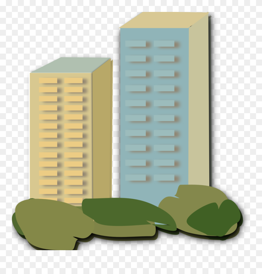 Block Of Flats Clipart - Png Download