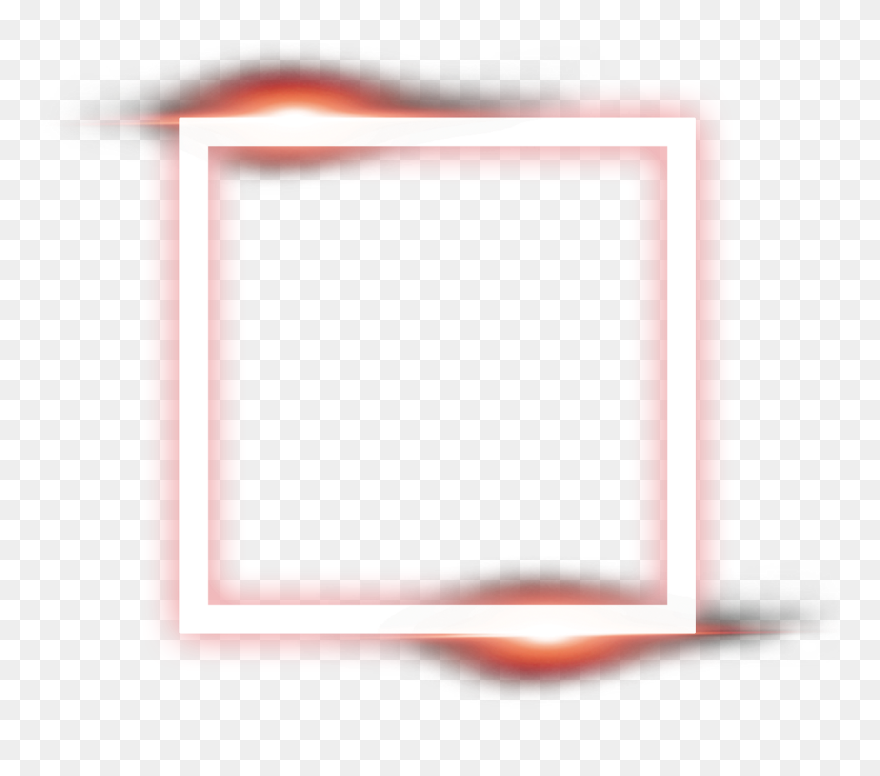 Neon Square Png - Transparent Glowing Square Png Clipart