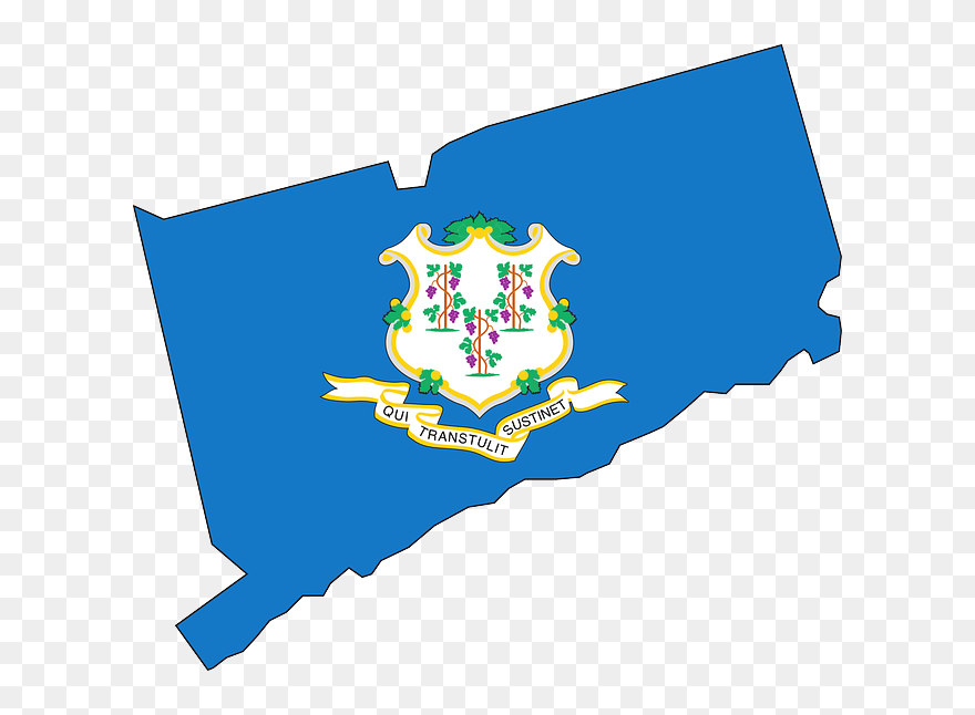 Flag, Outline, States, State, United, America - Connecticut Flag Clipart