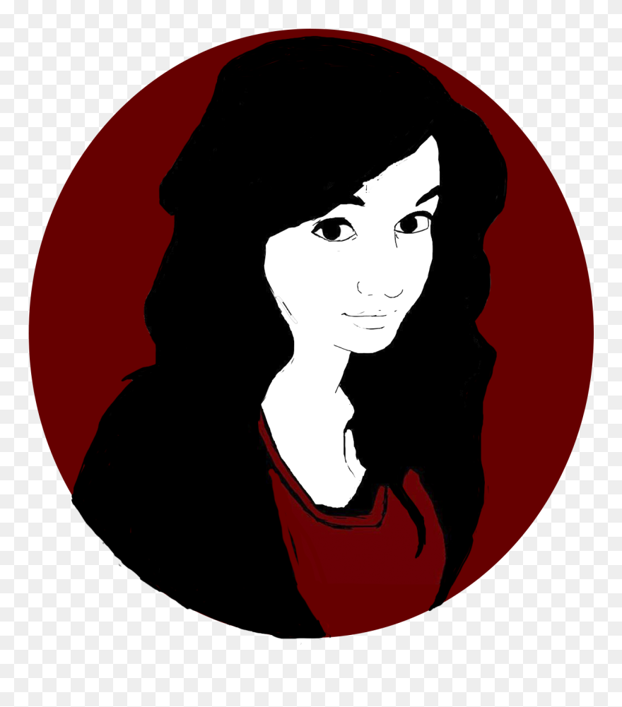 Illustration Clip Art Black Hair Silhouette Character - Illustration - Png Download