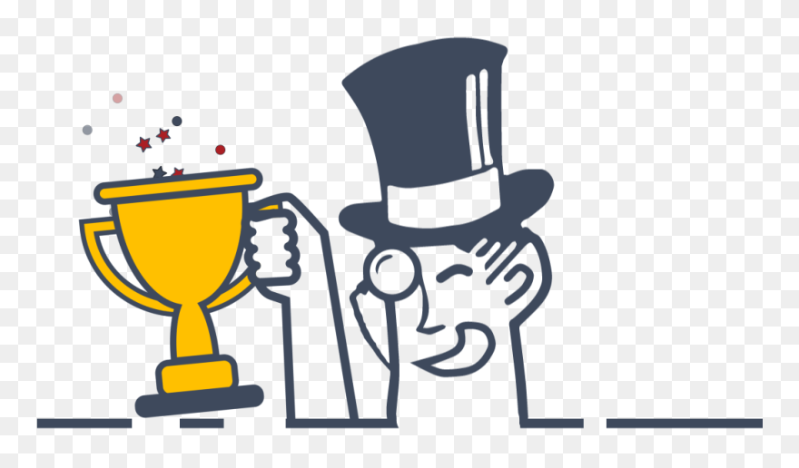 Barons Bus Award Winning Services Still - Trophy Holding Animated Gif Clipart