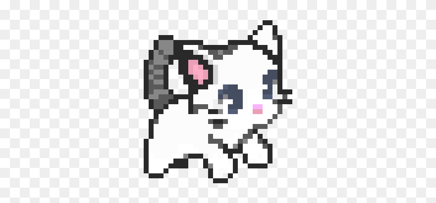Cute Cat Pixel Art Clipart