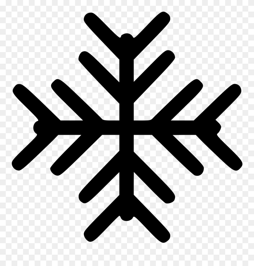 Snow Flake Snowflake Sky Winter - Hot And Cold Symbol Clipart