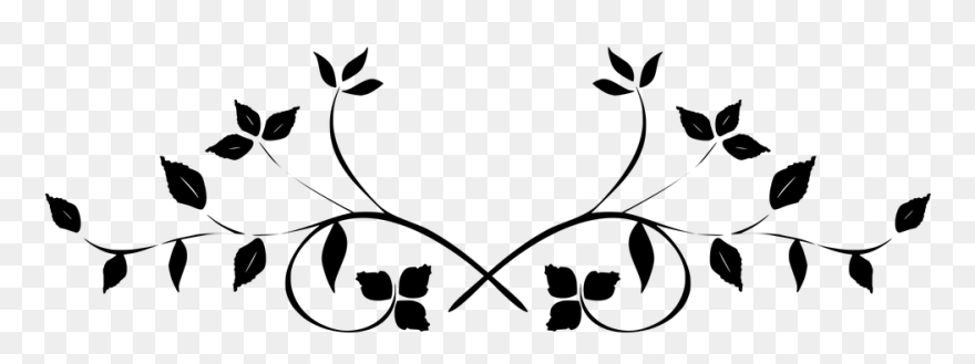 Ornament Vector Flourish Floral Swirl Vector Graphic - Wedding Flowers Transparent Background Clipart