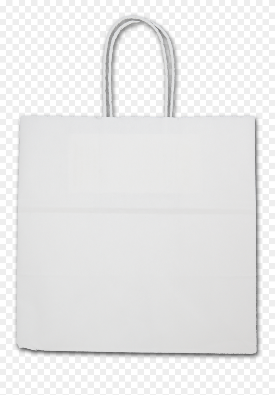 Transparent Shopping Bag Clipart Black And White - White Cartoon Bag Png