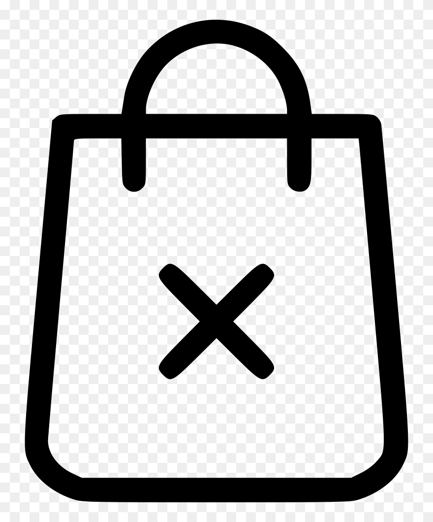 Shopping Bag Shop Buy Cancel Remove - Bag Vector Clipart