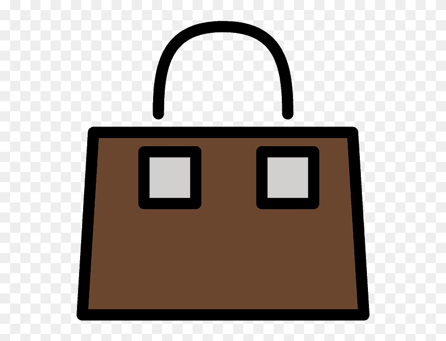 Handbag Emoji Clipart - Handbag - Png Download