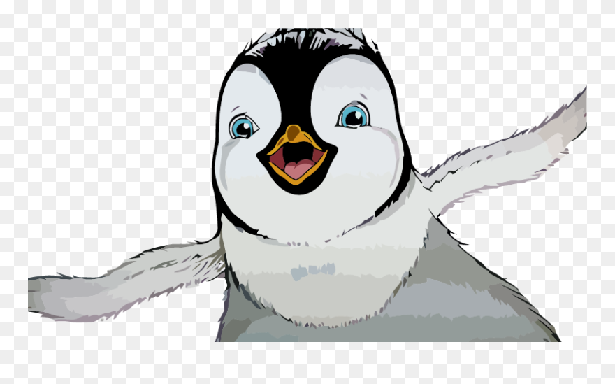 Happy Feet Very Cute Face Penguin Clipart Png - Happy Feet Penguin Clip Art Transparent Png