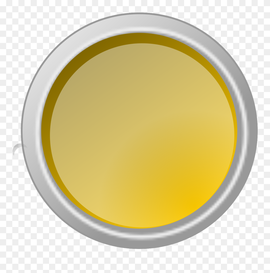 Button Yellow Push Svg Clip Arts - Circle - Png Download