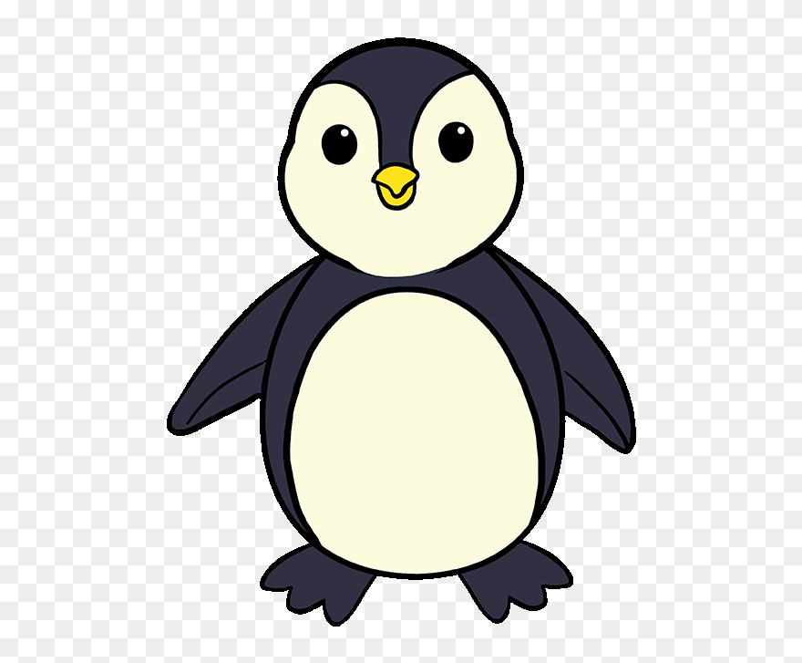 How To Draw A Penguin Really Easy Drawing Tutorial - Penguin Drawing Easy Clipart