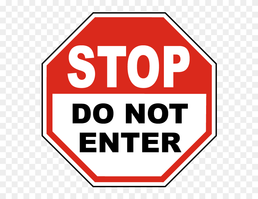 Enter Clipart Png - Stop Sign Transparent Png