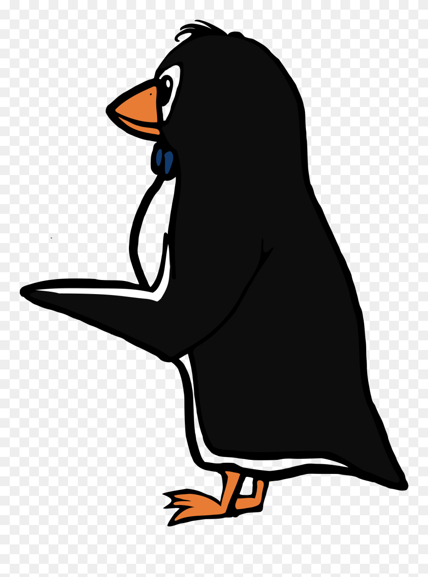 Pointing Penguin Clipart