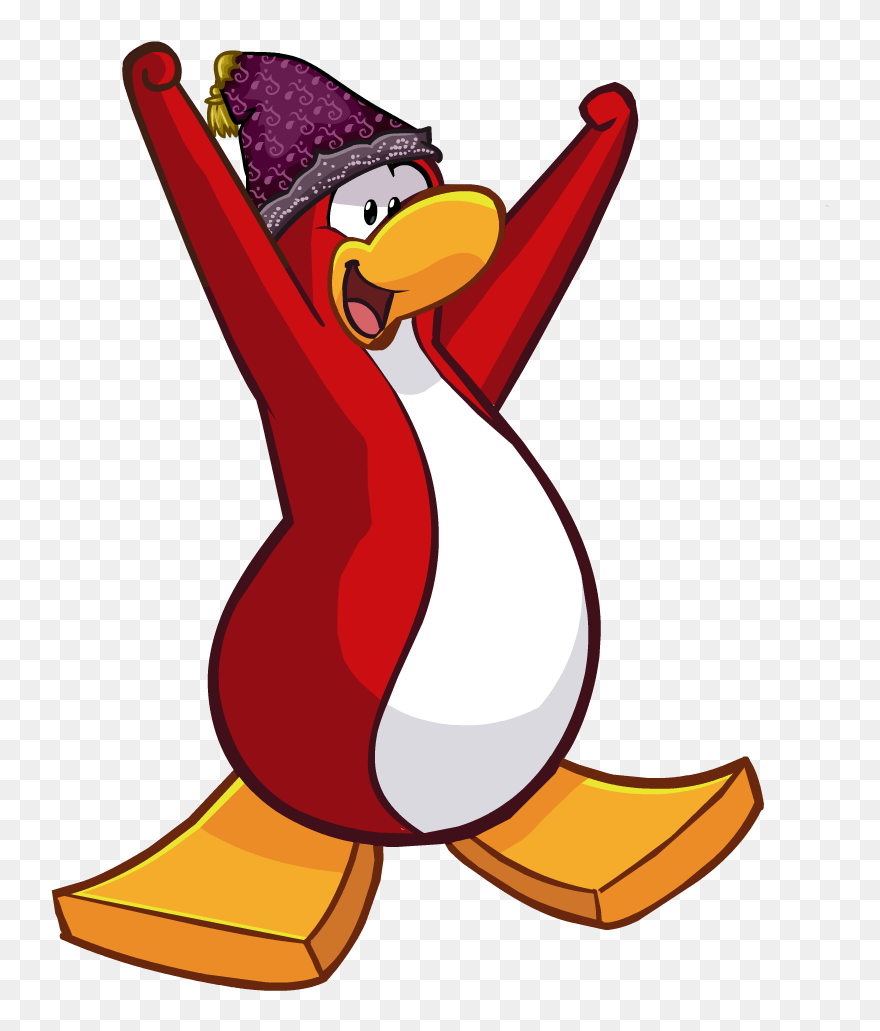 Club Penguin Penguins Red Clipart