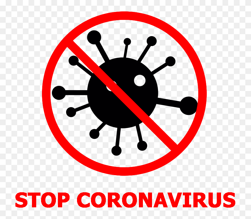 Stop Coronavirus Png - Coronavirus Black And White Clipart