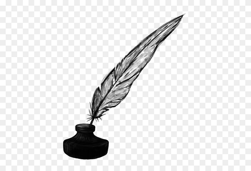 Quill And Ink Png - Ink Feather Pen Png Clipart