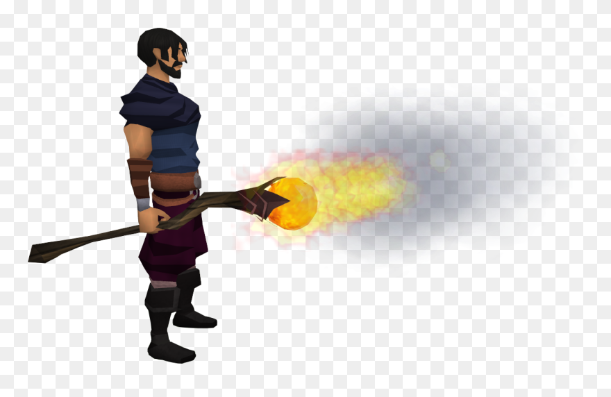 Runescape Fire Staff Png - Runescape Clipart