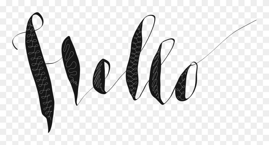 Words Drawing Pen And Ink Transparent Png Clipart Free - Надписи Чб