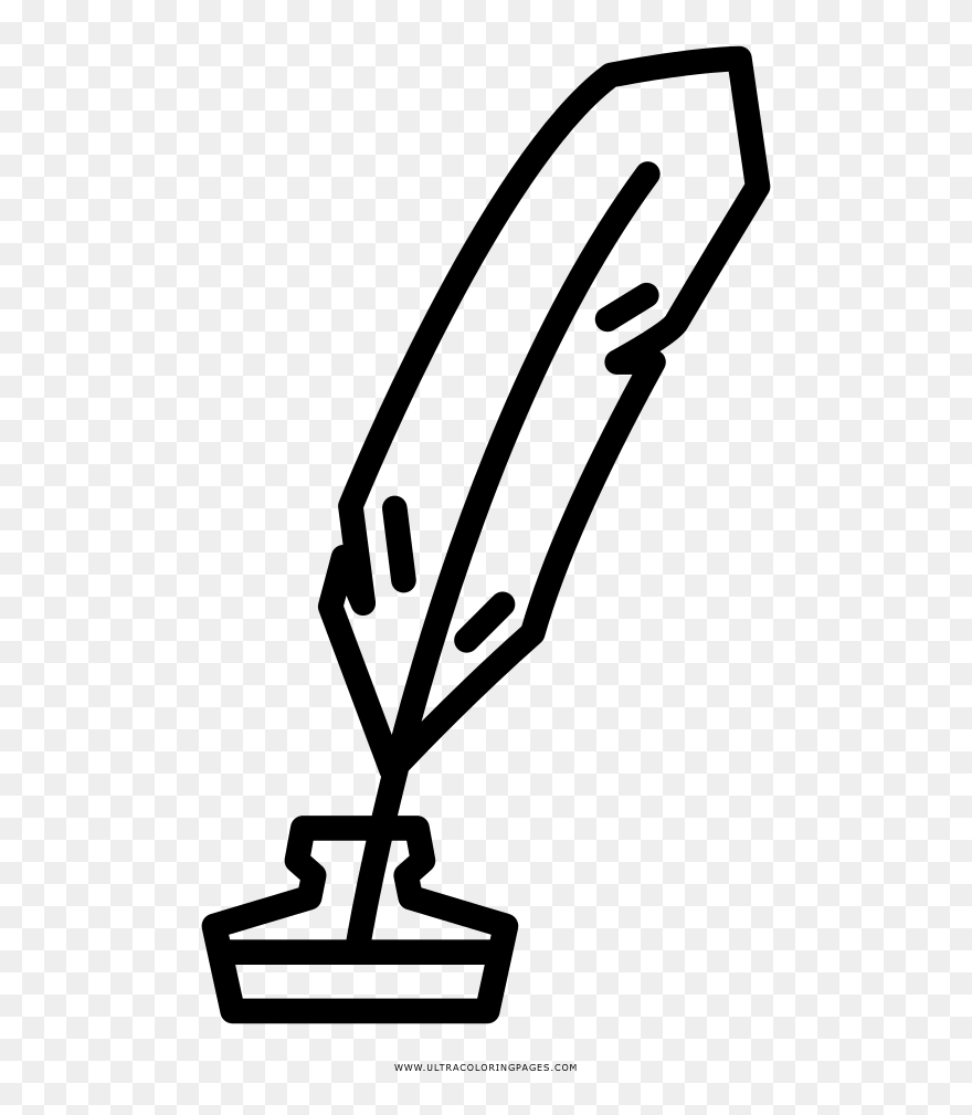 Transparent Quill And Ink Clipart - Harry Potter Quill Icon - Png Download