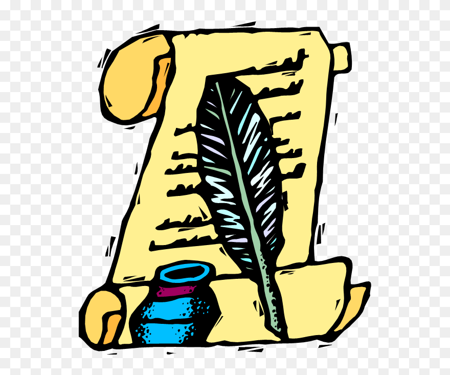 Parchment And Quill Clipart - Png Download