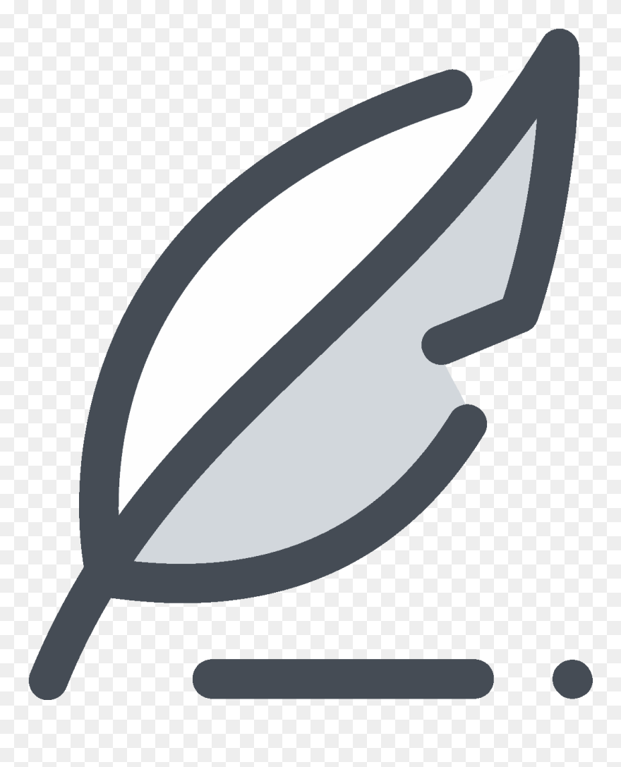 Quill Vector - Feather Png Icon Clipart