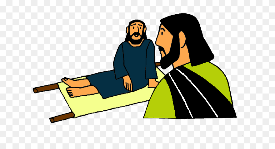 Jesus Heals A Paralytic Clipart - Png Download