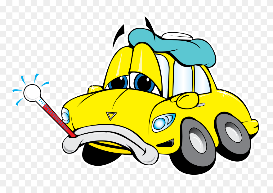 Broken Down Car Clipart - Png Download