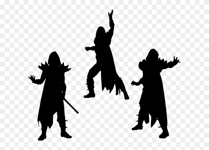 Sorcerer Silhouette Clipart