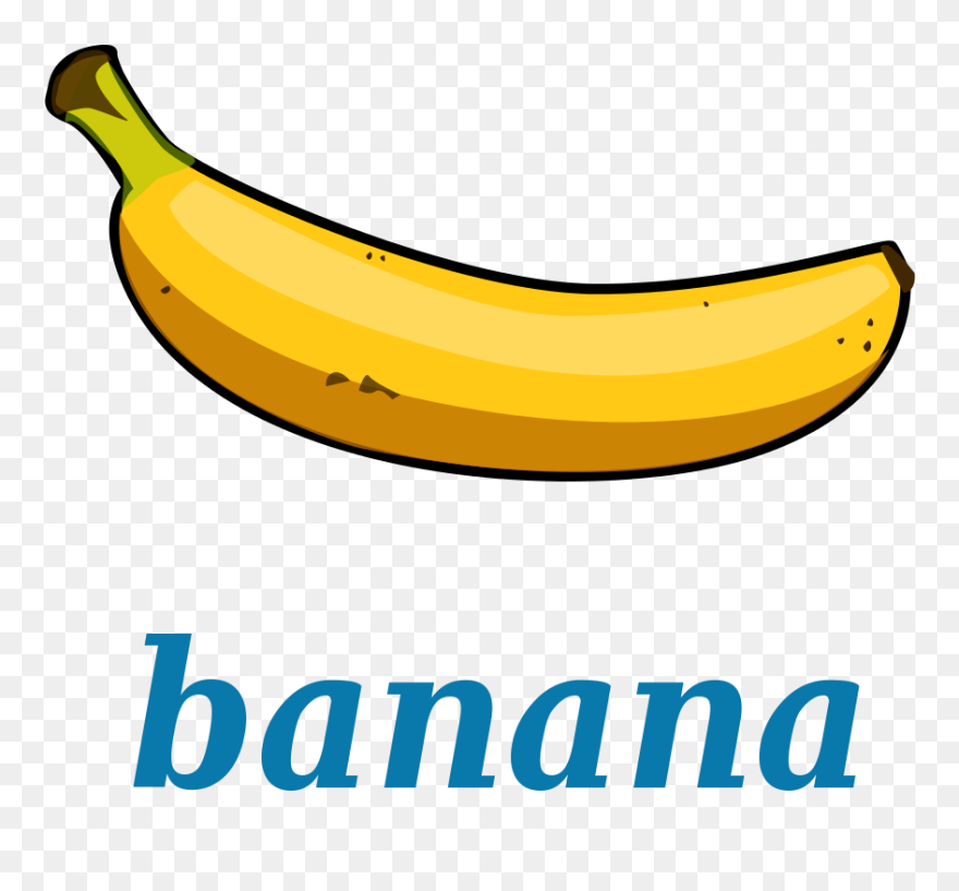 Banana Clipart Printable - Banana Template - Png Download