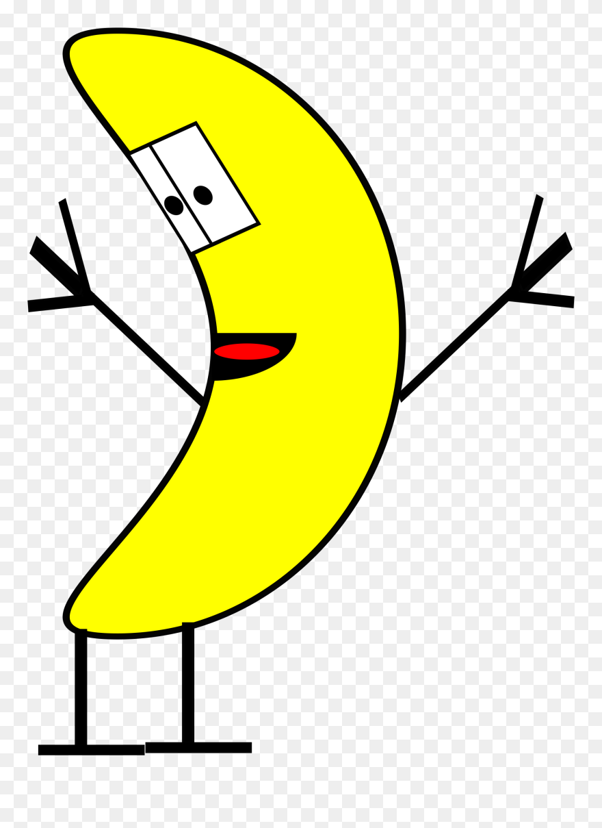 Transparent Comer Clipart - Banana Person Clip Art - Png Download