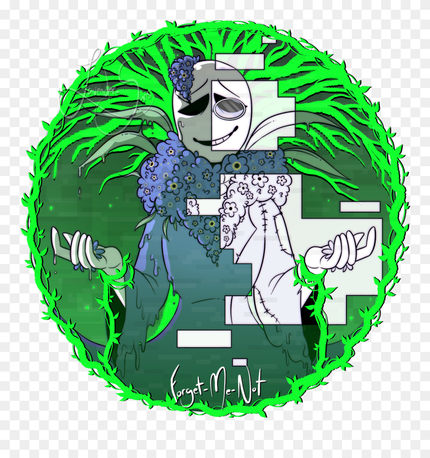 Forget Me Not - Illustration Clipart