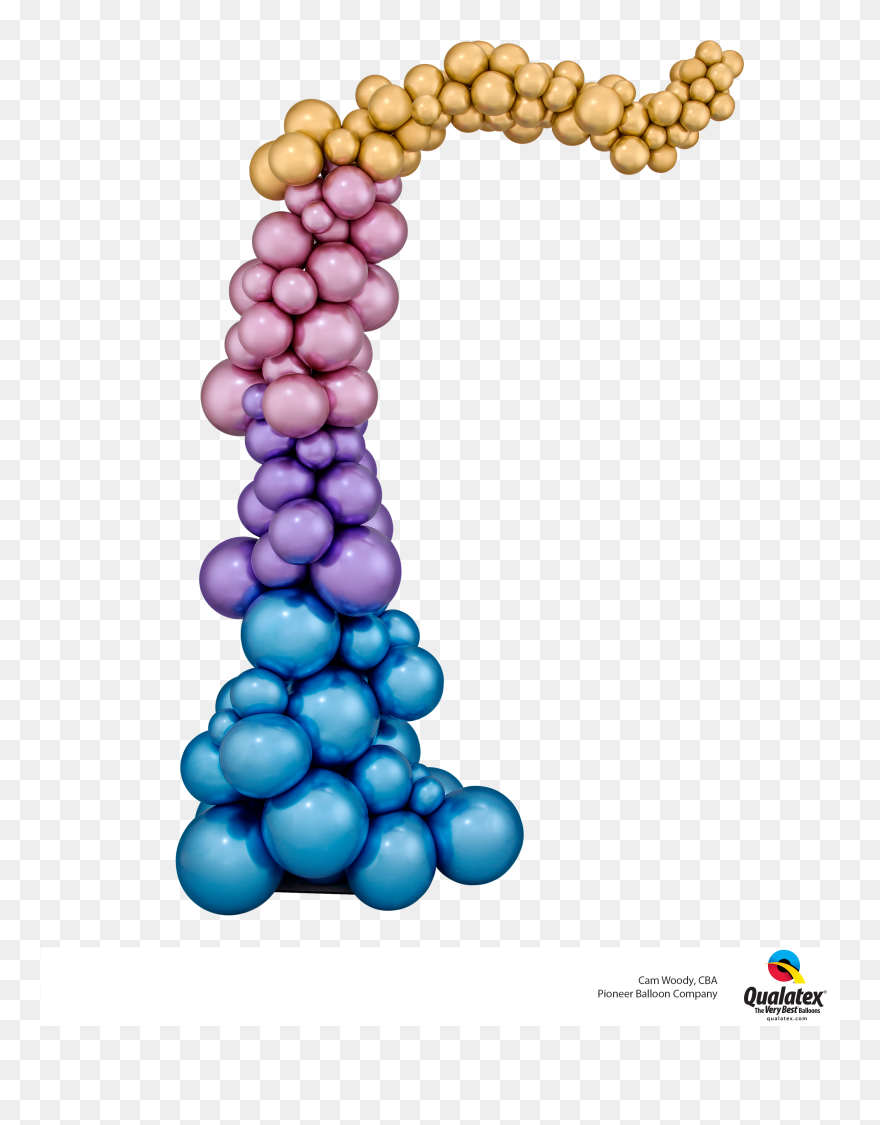 Download Organic Chrome Balloon Arch Clipart 5485815 Pinclipart