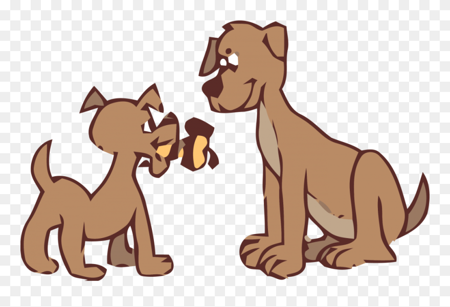 Clip Art Two Dogs - Png Download
